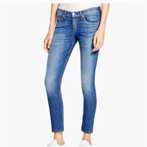 Rag & Bone Skinny Mid-Rise Waist Ankle Jeans